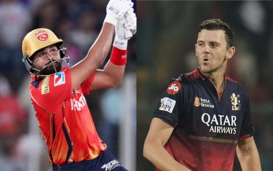 Shreyas Iyer and Josh Hazlewood