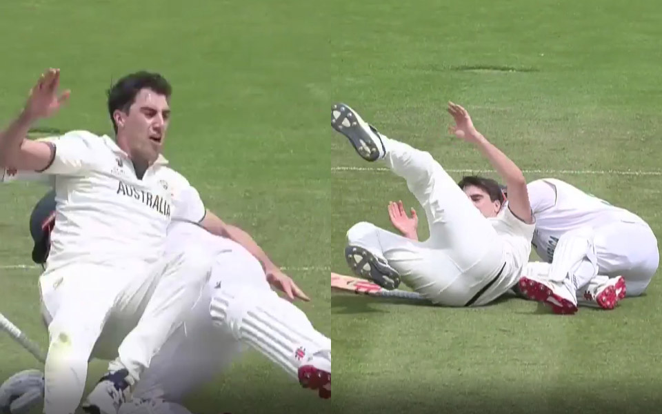 Kyle Verreynne and Pat Cummins