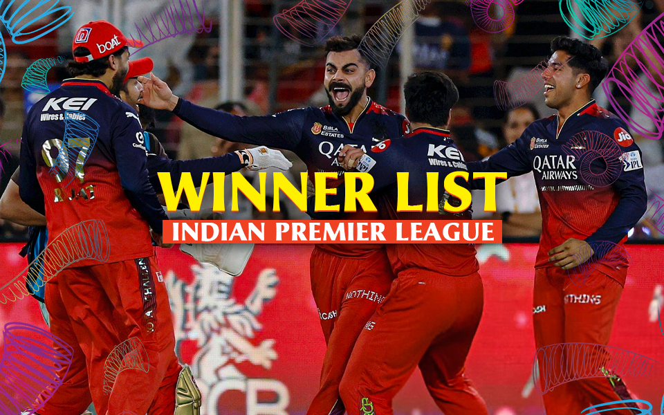 IPL Winners List